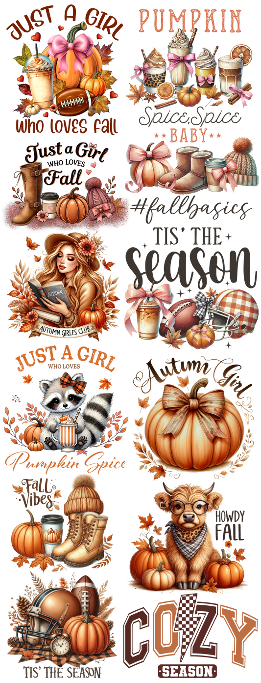 PREMADE ALL FALL GANGSHEET 22X60