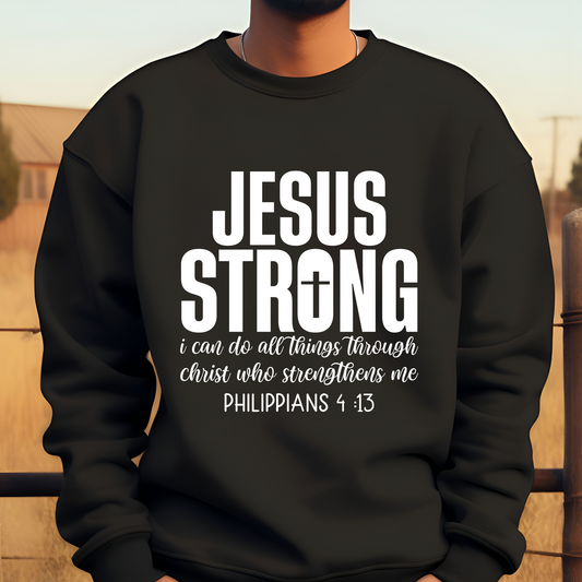 JESUS STRONG FULL COLOR DIRECT TO FILM TRANSFER